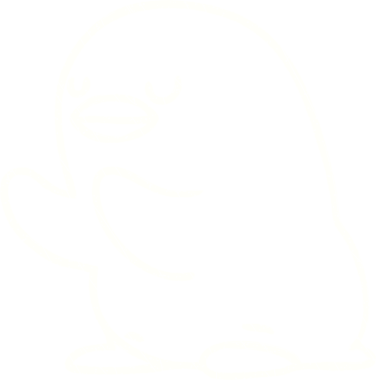 Bir insan tarafından çizilen Penguen Tebeşiri