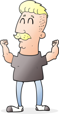 Bir insan tarafından çizilmiş serbest çizilmiş bir karikatür.