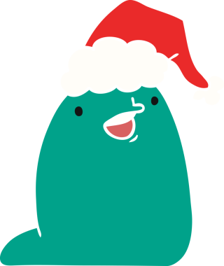 Bir insan tarafından çizilmiş kawaii sümüklü böceği karikatürü.