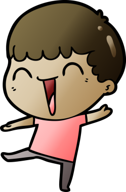 Bir insan tarafından çizilmiş mutlu bir adam.