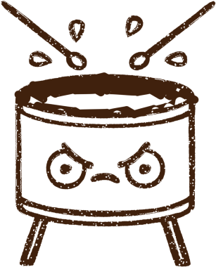 Bir insan tarafından çizilen Davul Kömürü Çizimi