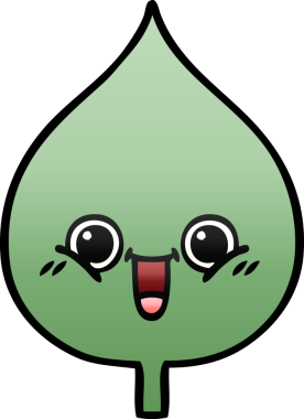 Bir insan tarafından çizilmiş dışavurumsal yaprağın gölgelenmiş çizimi