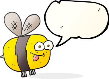 Bir insan tarafından çizilmiş serbest konuşma balonu çizgi film arısı