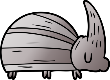 Bir insan tarafından çizilmiş dev böcek karikatürü.