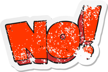 Bir karikatürün gerilimli çıkartması. Bir insan tarafından haykırılmıyor.