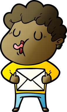 Bir insan tarafından çizilmiş çizgi film şarkıcısı.