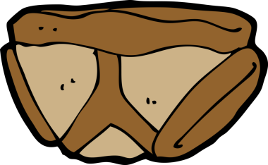 Bir insan tarafından çizilmiş iç çamaşırı.