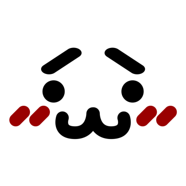 Bir insan tarafından çizilmiş sevimli utangaç kedi yüzü simgesi