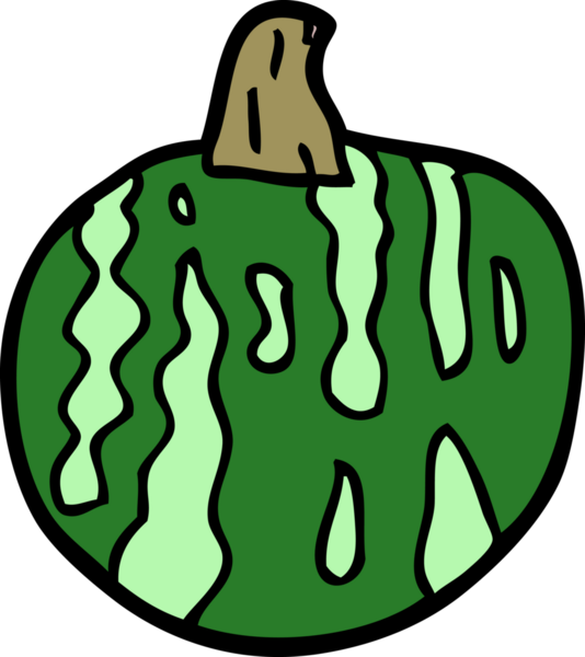 bir insan tarafından çizilmiş karpuz karpuzu.