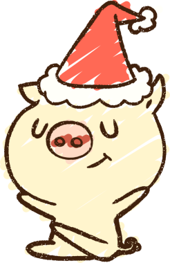 Bir insan tarafından çizilmiş neşeli domuz tebeşiri.