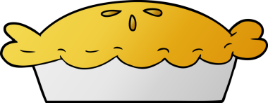 Bir insan tarafından çizilmiş çizgi film pastası.