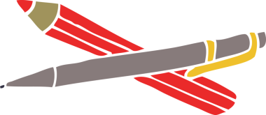 Bir insan tarafından çizilmiş karalama kalemi.