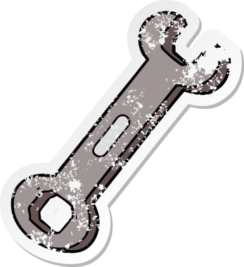 Bir insan tarafından çizilmiş çizgi film anahtarının sıkıntılı çıkartması.