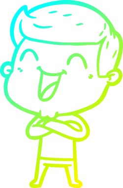 Bir insan tarafından çizilmiş bir çizgi film karakterinin soğuk çizgi çizimi.