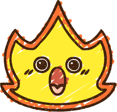 Bir insan tarafından çizilen Alev Tebeşiri