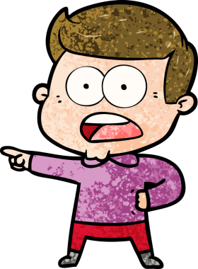 Bir insan tarafından çizilmiş bir karikatür.