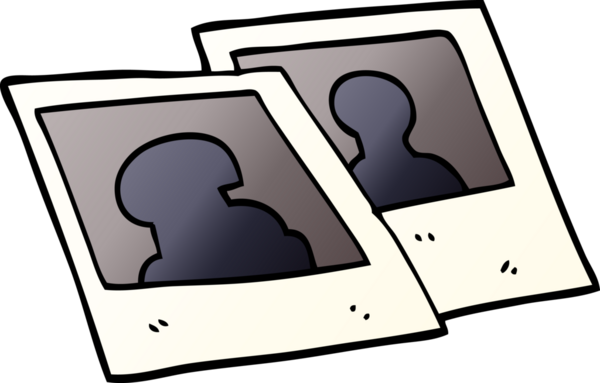 Мультфильм каракули мгновенные фотографии нарисованные человеком