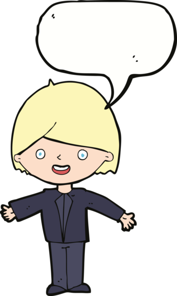 Bir insan tarafından çizilmiş konuşma balonlu mutlu adam çizgi filmi.