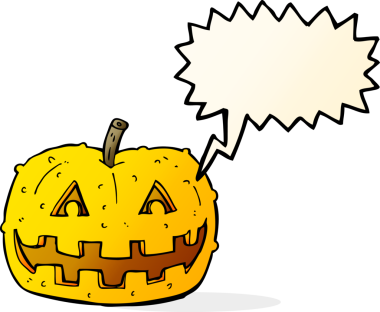 Bir insan tarafından çizilmiş balkabağı.