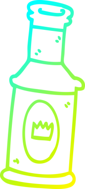 Bir insan tarafından çizilmiş alkollü bir karikatür çizimi.