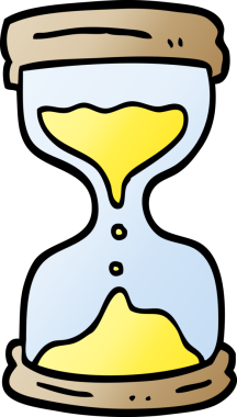 bir insan tarafından çizilmiş vektör gradyan çizim çizim kum saati