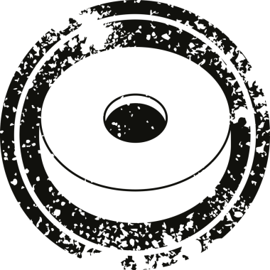 Donut grafik vektörü bir insan tarafından çizilmiş dairesel sıkıntılı sembol