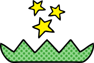 Bir insan tarafından çizilmiş sihirli nilüfer çiçeğinin çizgi filmi.