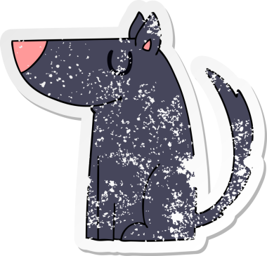 Bir insan tarafından çizilmiş garip bir el çiziminin sıkıntılı çıkartması.