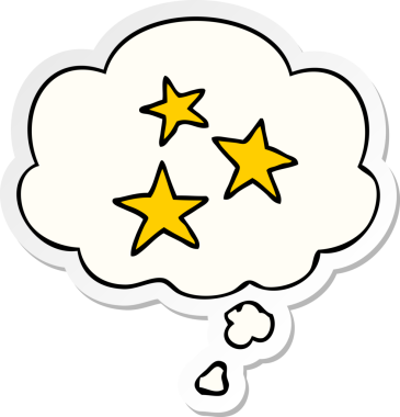 Düşünce baloncuğu olan çizgi film yıldızlarının sembolleri bir insan tarafından çizilmiş etiketlerdir.