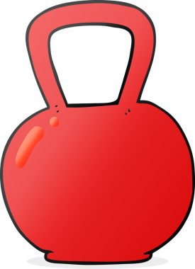 Bir insan tarafından çizilmiş karikatür çaydanlık çanı