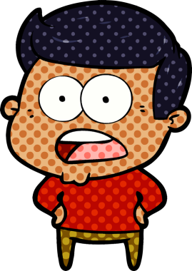 Bir insan tarafından çizilmiş bir karikatür.