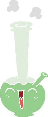 Bir insan tarafından çizilmiş karikatür nargilesi.