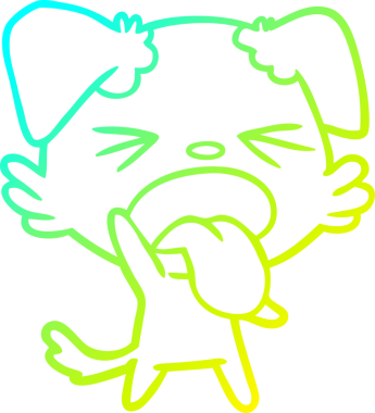 Bir insan tarafından çizilmiş iğrenç bir çizgi film çizimi.