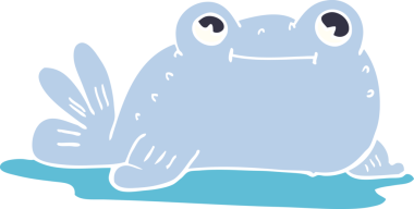 Bir insan tarafından çizilmiş bir balık karalaması.