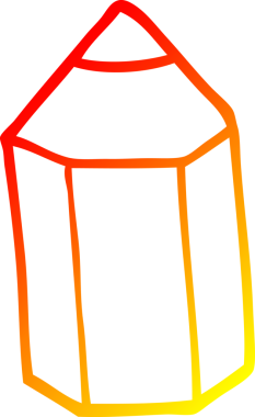 Bir insan tarafından çizilmiş karikatür renkli bir kalemin sıcak çizgi çizimi