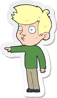 Bir insan tarafından çizilmiş çizgi film karakteri.