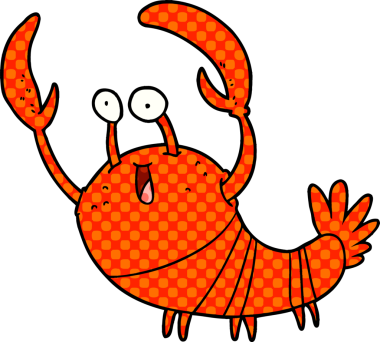 Bir insan tarafından çizilmiş ıstakoz.