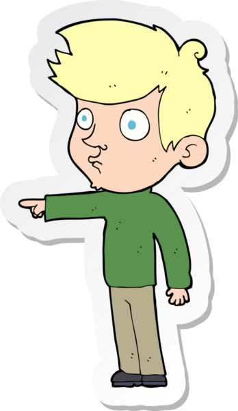 Bir insan tarafından çizilmiş çizgi film karakteri.