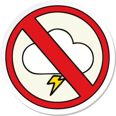 Bir insanın çizmesine izin verilmeyen şirin bir karikatür çıkartması.