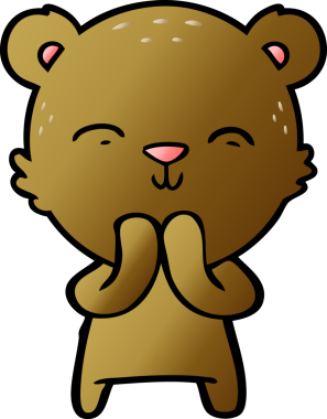 Bir insan tarafından çizilmiş bir çizgi film karakteri.