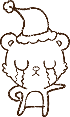 Ağlayan Ayı Kömürü Bir insan tarafından çizilmiş