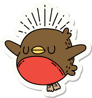 Bir insan tarafından çizilmiş çırpınan bir dövme stili.