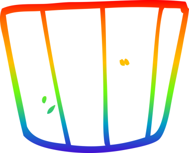 gökkuşağı gradyan çizgisi bir insan tarafından çizilmiş bir karikatür kabı