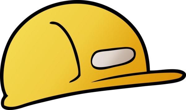 Bir insan tarafından çizilmiş çizgi film yapımcısı güvenlik şapkası