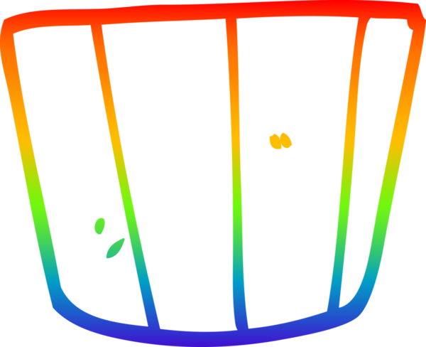 gökkuşağı gradyan çizgisi bir insan tarafından çizilmiş bir karikatür kabı