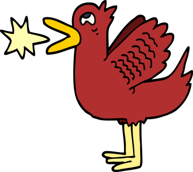 Bir insan tarafından çizilmiş ördek.