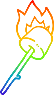 Bir insan tarafından çizilmiş çubuğa çizilmiş çizgi film şekerlemesi çizimi