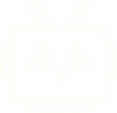 Bir insan tarafından çizilen robot tebeşiri.