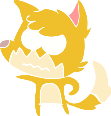 Bir insan tarafından çizilmiş düz renkli çizgi film.