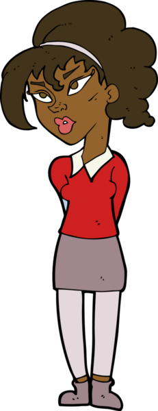 Bir insan tarafından çizilmiş güzel bir kız.